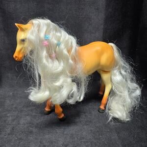 Mattel Barbie Horse Battery Operated Galloping Steps Sounds Saddle Self Walking